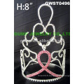 Couronne de tiare en strass ruban